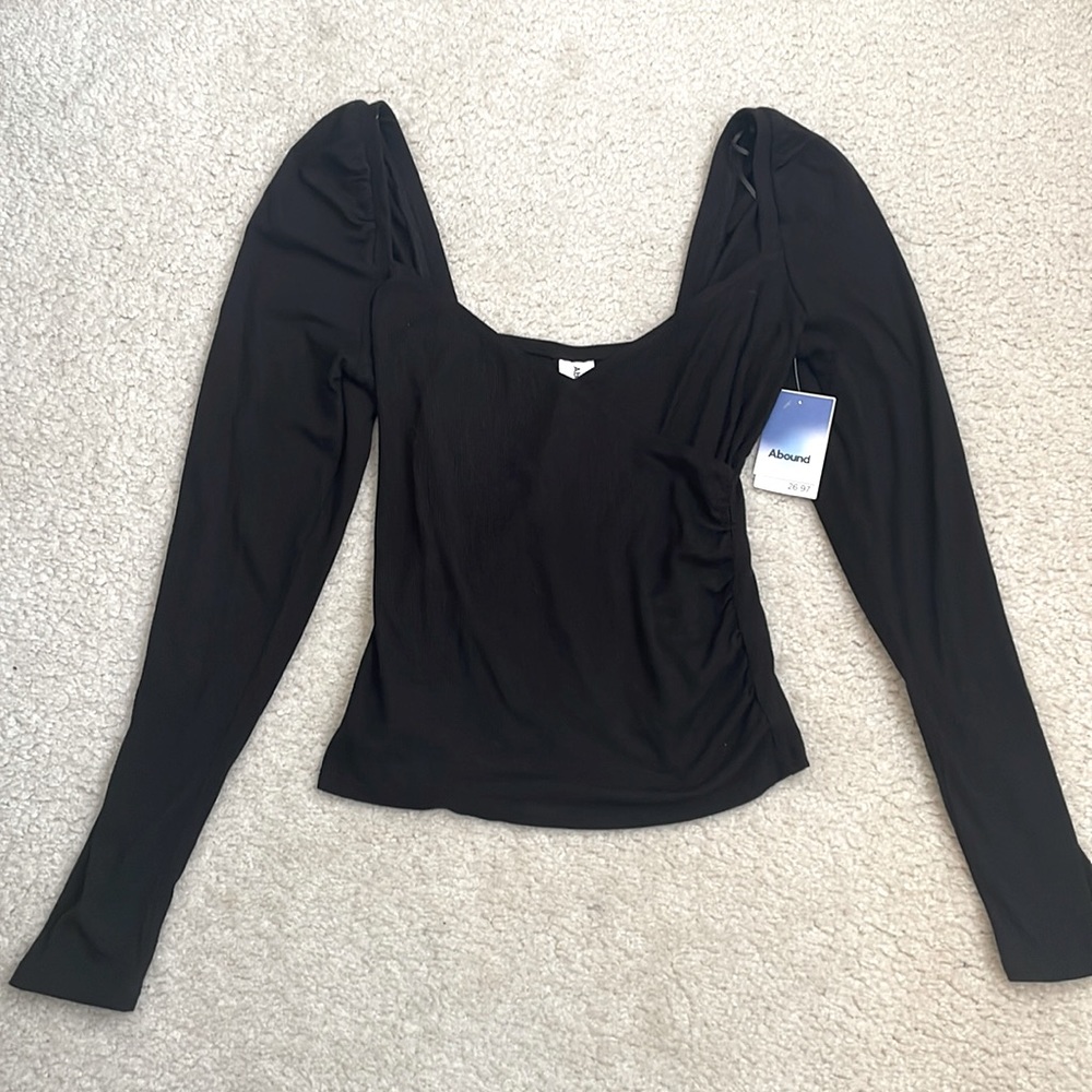 Abound black long-sleeve top